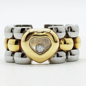 Chopard Ring Happy Diamond Natural Diamond Gold x Stainless steel 850-081825